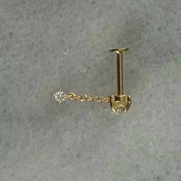 COPY - Gold Opal Crystal Chain Dangle Cartilage Earring
Brand New - Picture 4 of 4